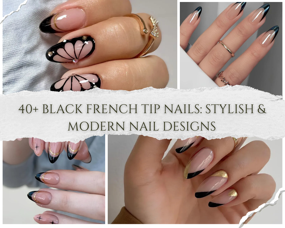 Black French Tip Nails