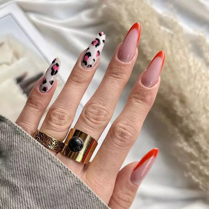 French red nail designs