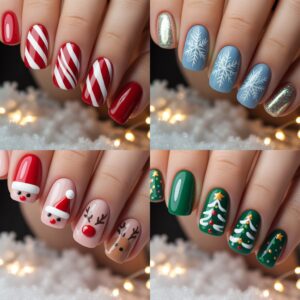 christmas colours for nails​

