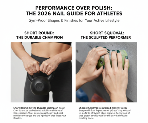 Short squoval nails french acrylic