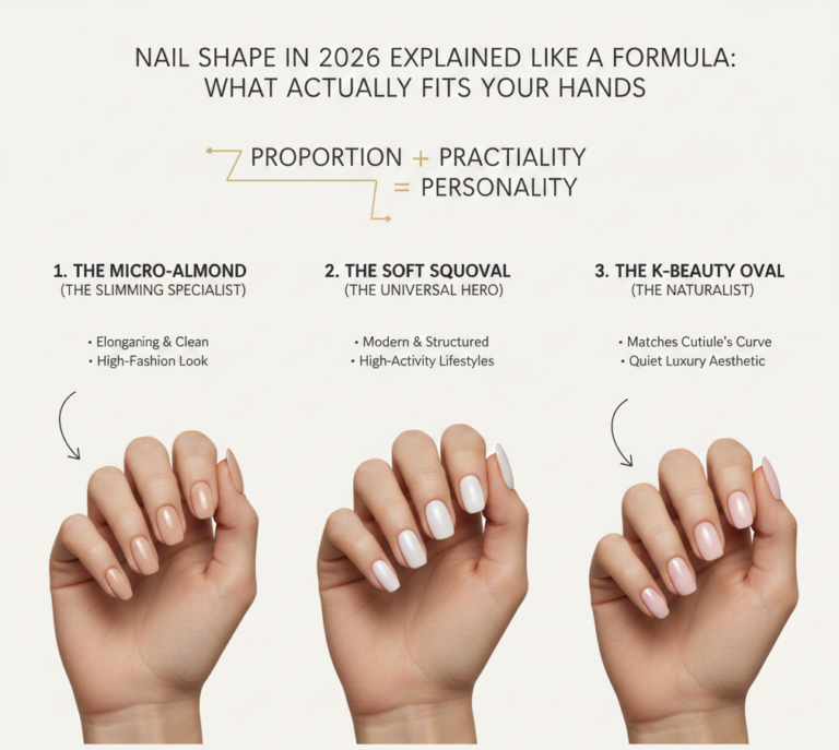 Nail Shape in 2026 Explained Like a Formula: What Actually Fits Your Hands