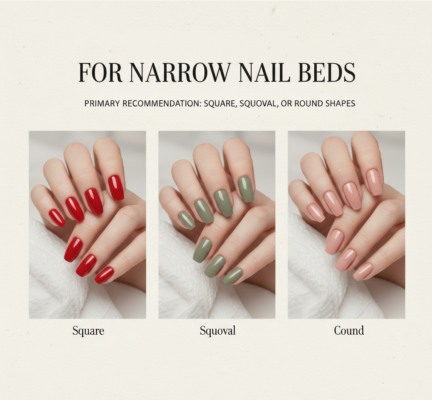 Nail tips for narrow nail beds