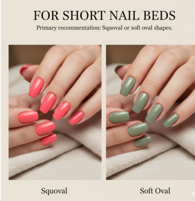 How to make short nail beds look nice?