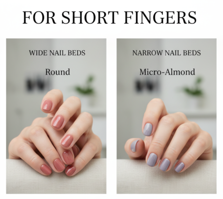 Short Fingers Nail shape