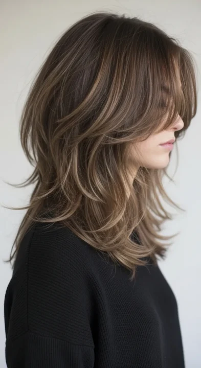 Choppy Layer Finish Spring Haircut Long Hair