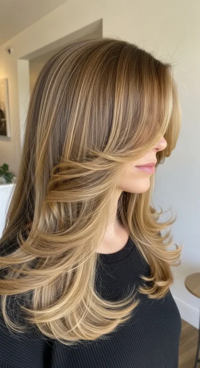 Flowy Layer Finish Spring Haircut Long Hair