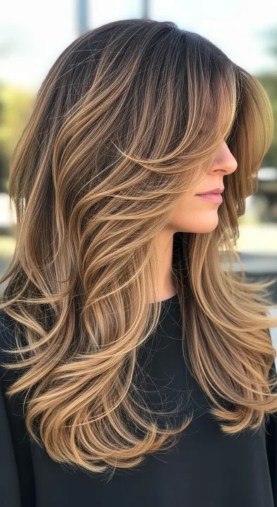 Long Textured Layers Spring Haircut Long Hair