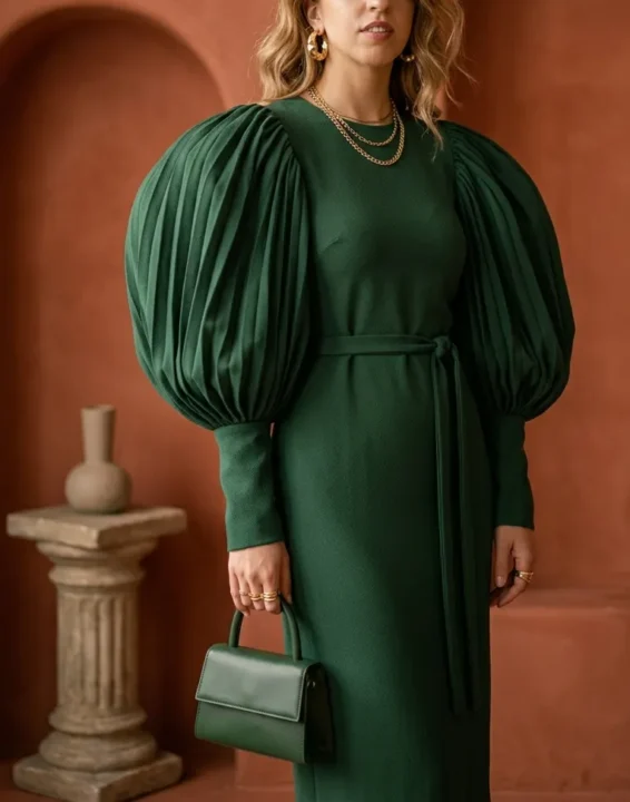 Statement Sleeve Dress