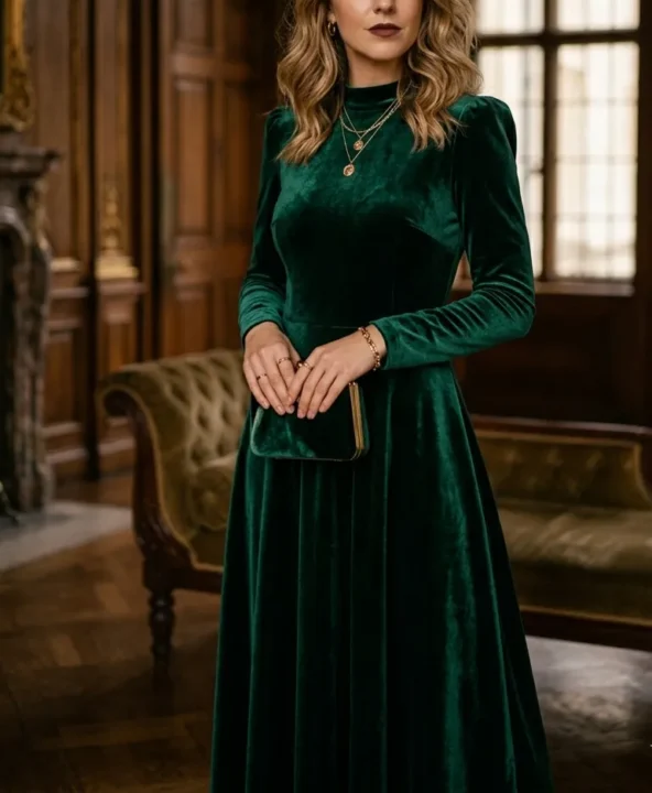 Velvet Dress Luxe Look