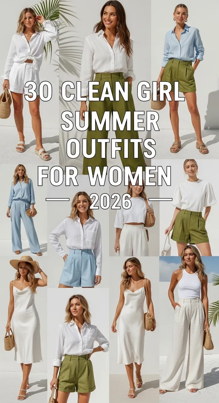 Clean Girl Summer Outfits for Women