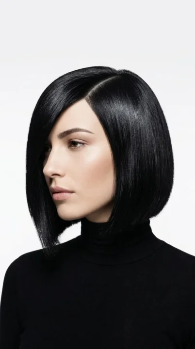 Deep Side Part Bob