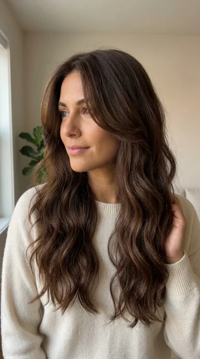 Long Chocolate Waves And Soft Face Layers