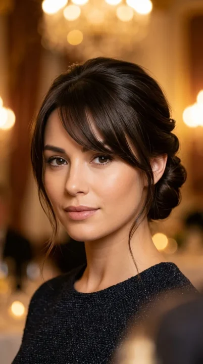 Side Bang Updo