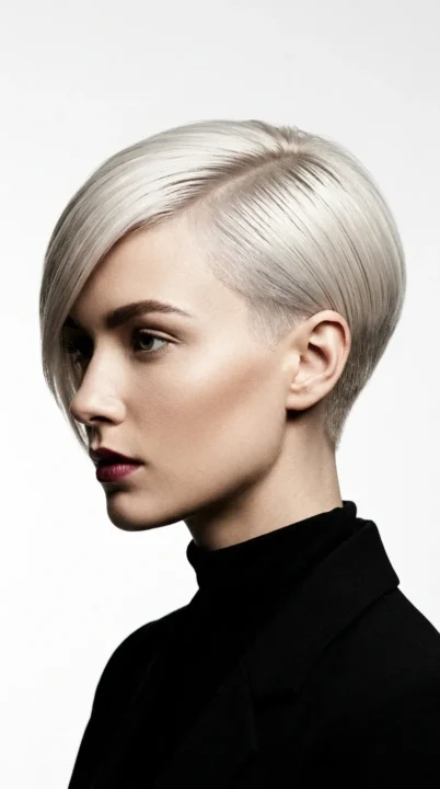 Sleek Side Swept Pixie