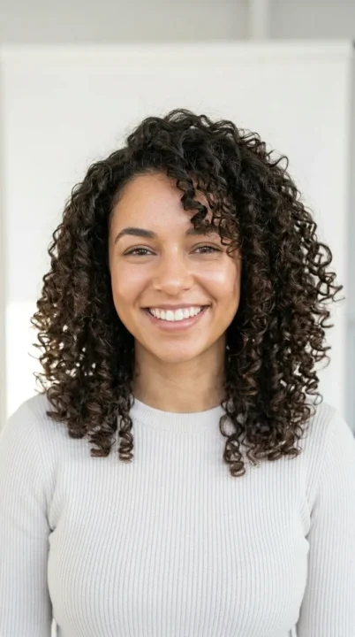 Textured Curly Fringe