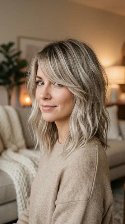 Textured Side Bang Lob